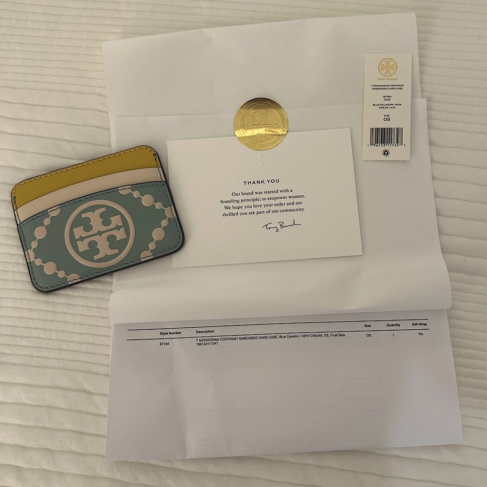 Tory Burch Monogram Card Case